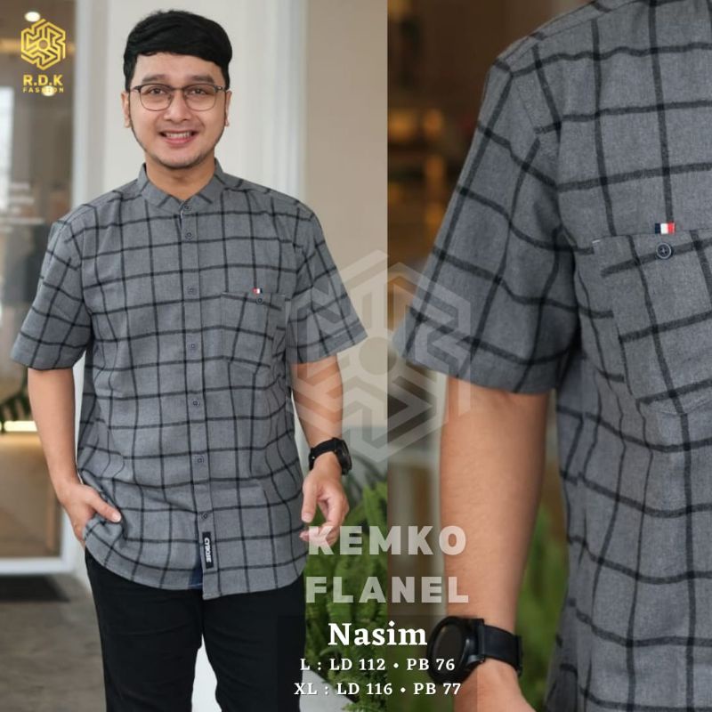 KEMKO FLANEL motif kotak By RDK | Kemeja Koko Pendek terbaru