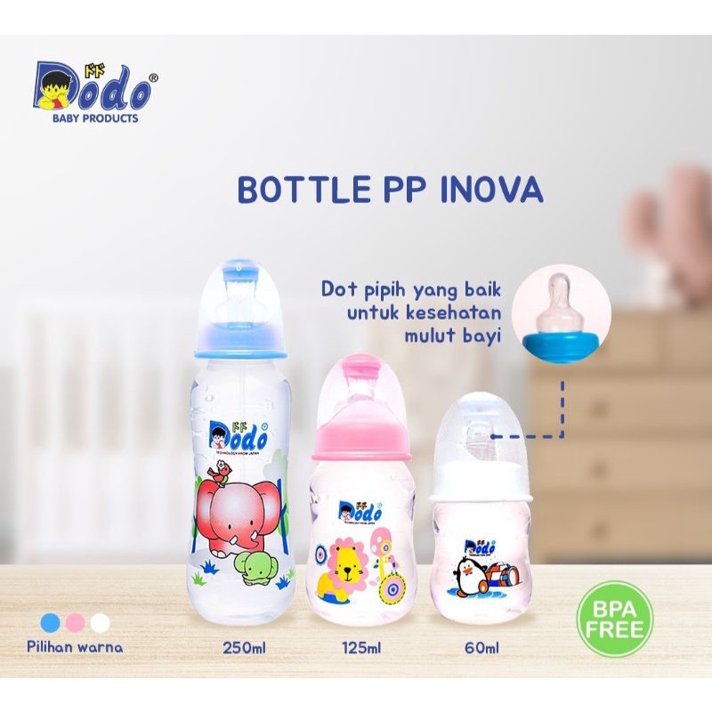 Dodo Botol Susu Dot Gepeng / Botol PP Inova