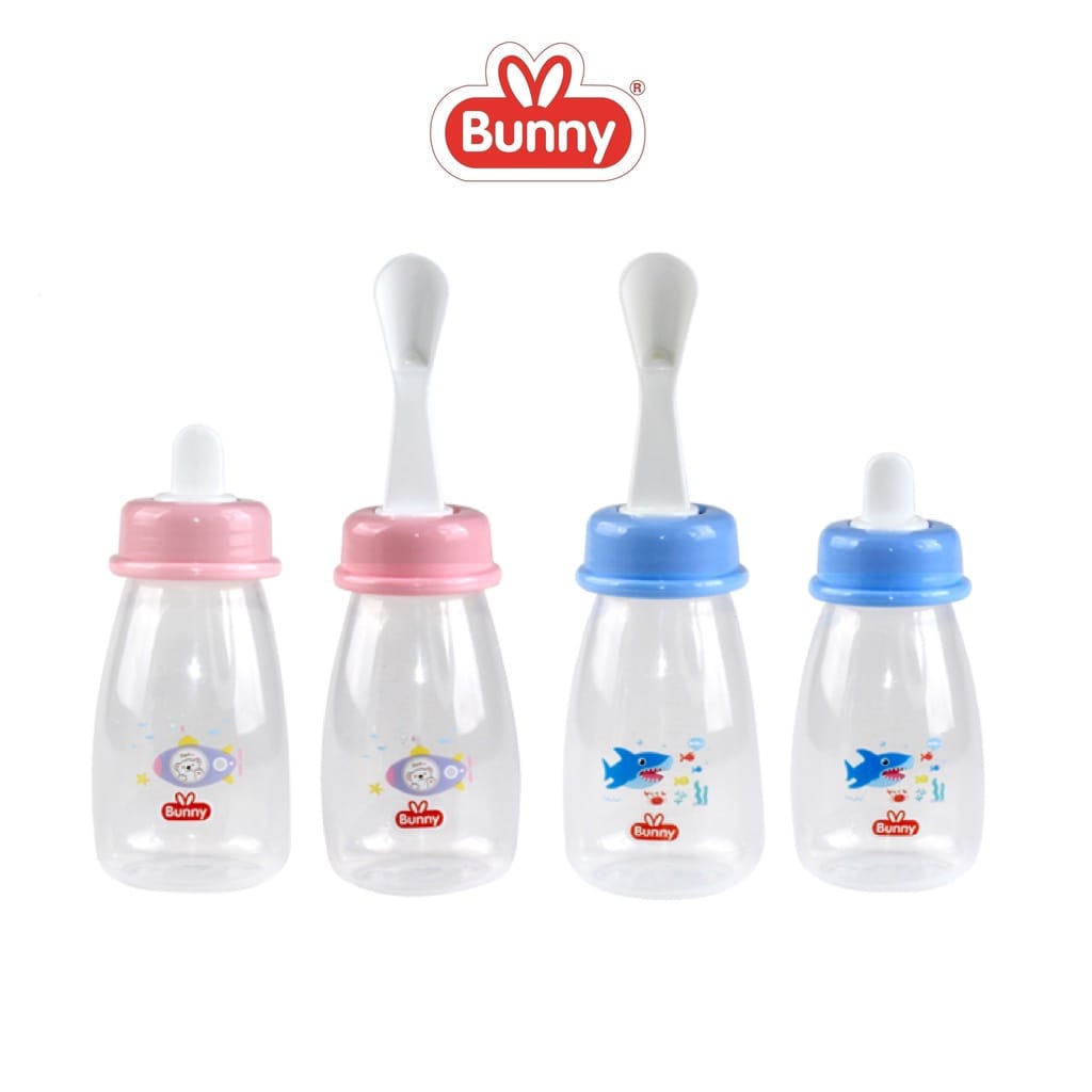 Lusty Bunny Silicone Squeeze Feeder Botol Bubur Bayi