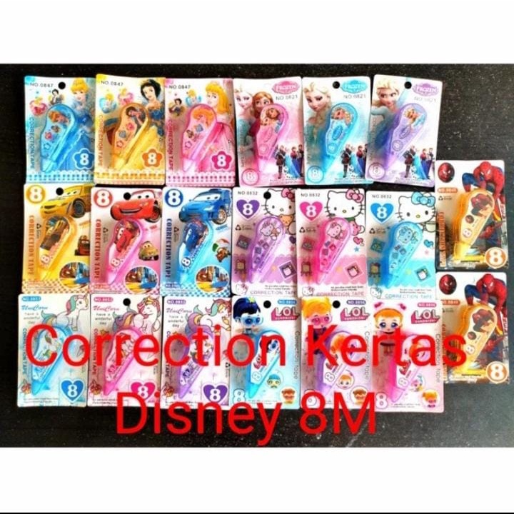 

CORRECTION TAPE FANCY 8M DISNEY MINI HARGA 1 PCS