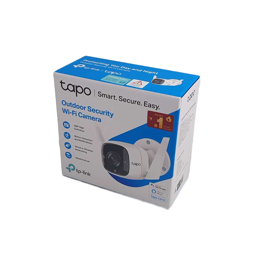 TP-LINK Outdoor Security Wi-Fi Camera 3MP - Tapo C310 - White