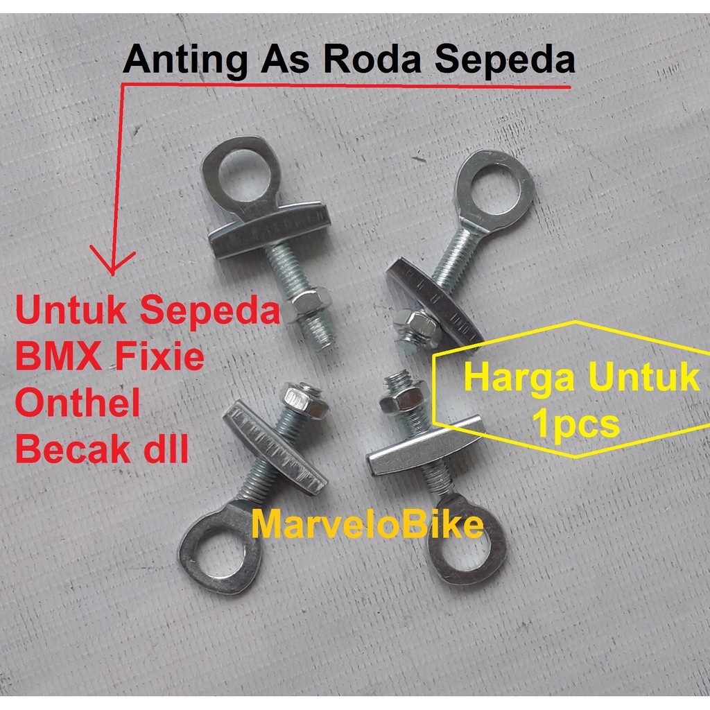Setelan Rantai Sepeda Anting As Roda Sepeda BMX Fixie Mini Onthel Besi