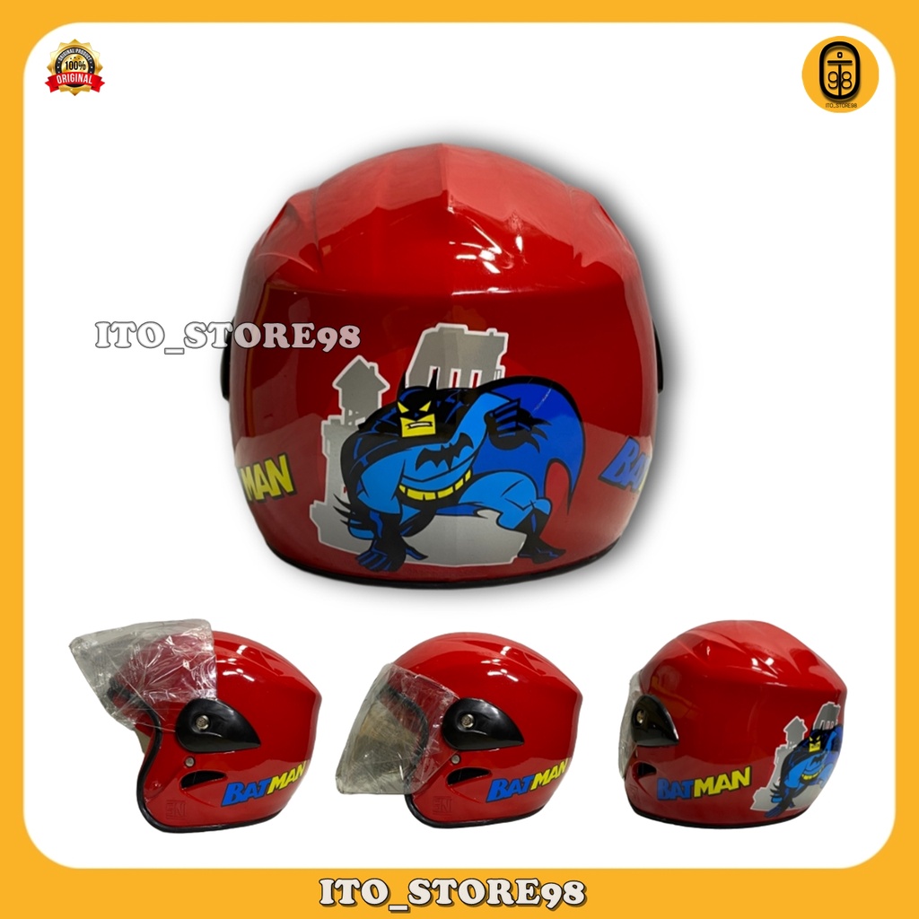Helm Sepeda Motor Half Face Anak Umur 2 3 4 5 Tahun Laki Perempuan Standar Sni / Helem Balita Tk Sd 