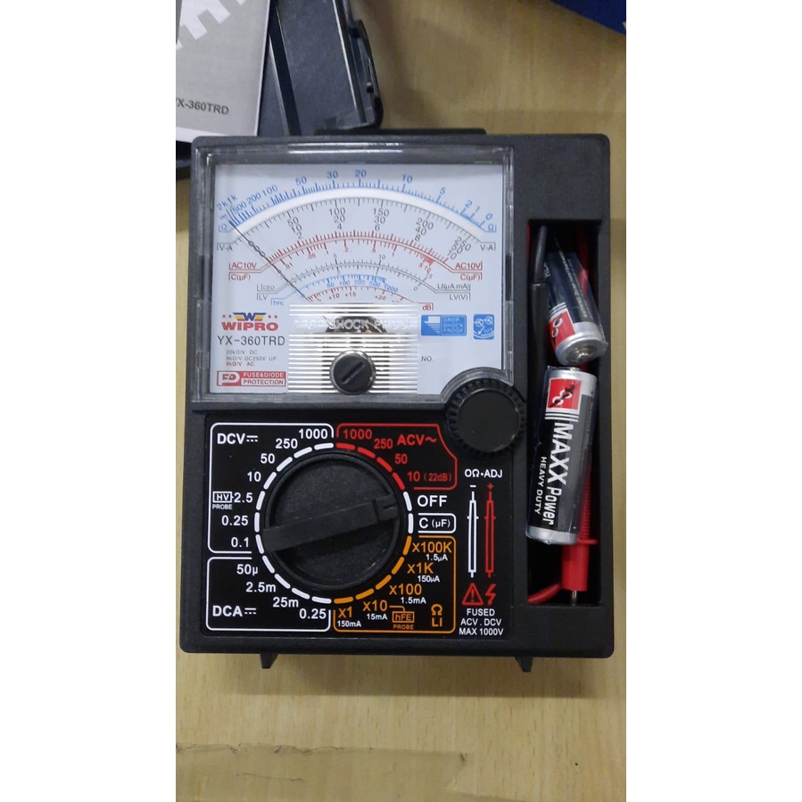 Multitester Multimeter Avometer Analog Wipro YX-360TRD