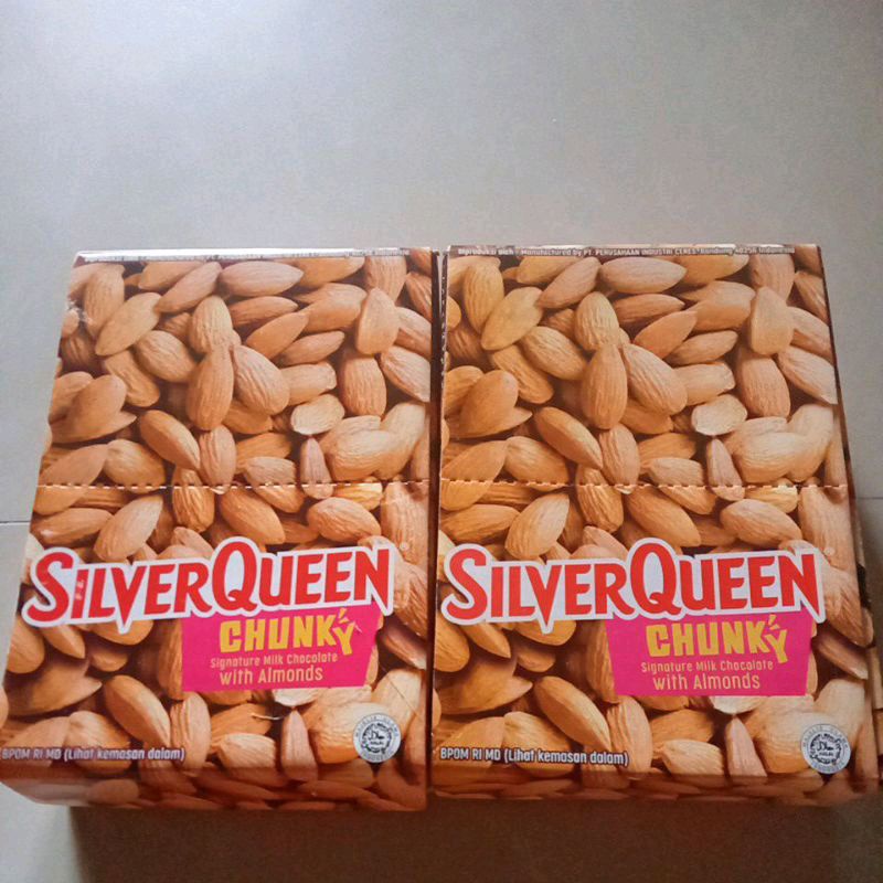 

Silverqueen Chunky bar 26 gram kemasan toples/box (12 pc)