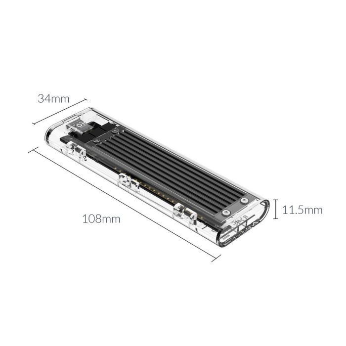 Casing Orico TCM2F-C3 NgfF M.2 Case HDD Komputer Enclosure