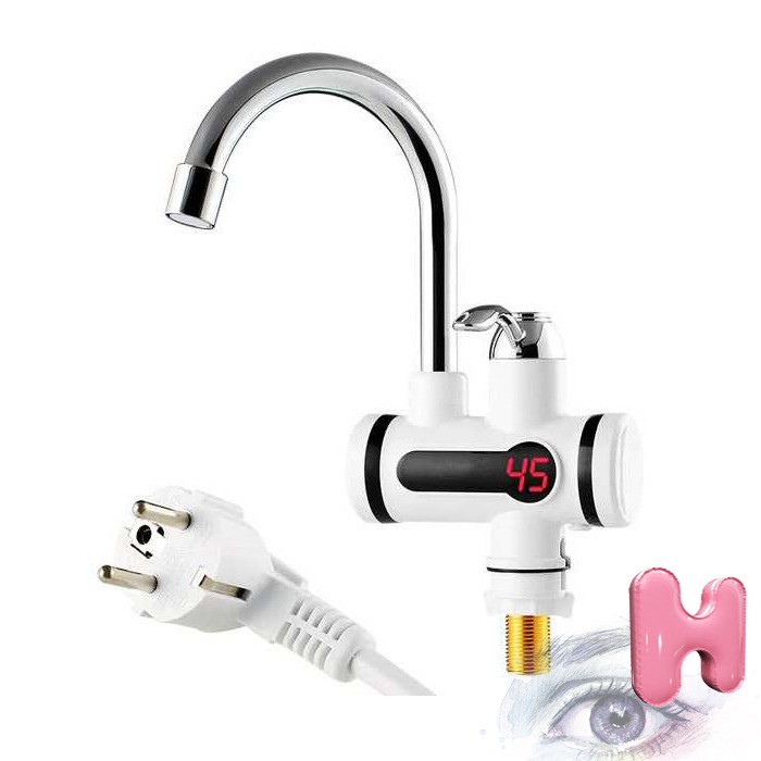 Keran Pemanas Air Electric Elektrik Faucet 3rd Gen 3000W Kran Wastafel Water Heater Otomatis