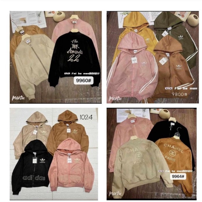 Jaket Suede Import Wanita Premium Kekinian Korean Style Terbaru
