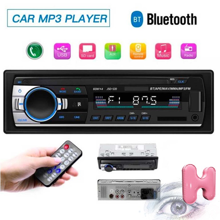 Tape Audio Mobil Media Player Multifungsi Bluetooth MP3 FM Radio High Quality Slot USB dan SD Card M