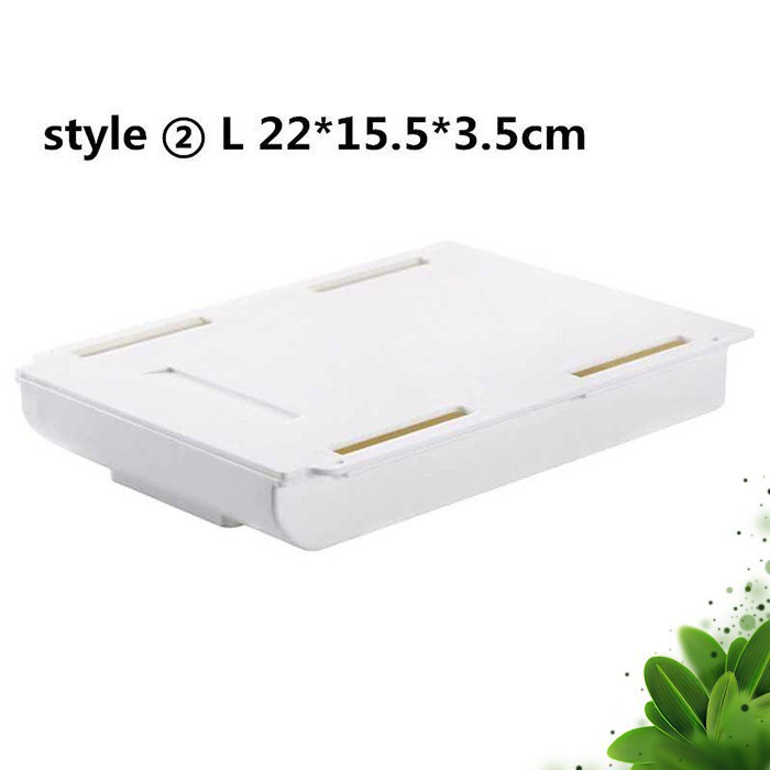 [COD] Laci Meja Hidden Storage Box Case Organizer Mini Tempel Belajar Kantor Kerja Rias Lipat Drawer