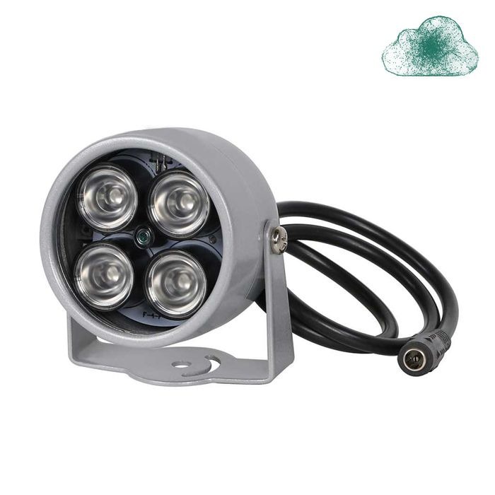 Lampu IR Infrared Night Vision Illuminator 4 LED Lamp CCTV Sensor Infrared Keamanan Waterproof