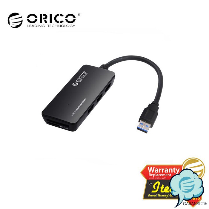 Desktop USB HUB ORICO H3TS-U3 Card Reader 3 Port 3.0 Adapter Portable