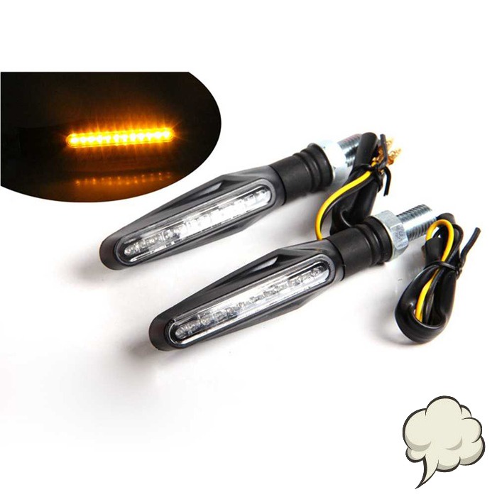 Light Lamp HJG Monster Lampu Sein LED Motor Turn Signal Indicator Blinker 2 Pcs R1 Modifikasi Murah