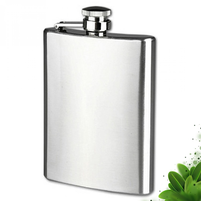 [COD] Botol Minum Wine Bir Flask Kotak Bundar Mini 8 5 oz Bottle Drink Slim Pocket Stainless Murah K