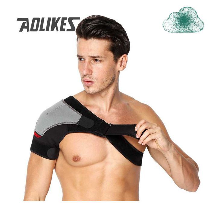 [COD] Sabuk Pelindung Bahu Back Shoulder Support Brace Guard Wrap Belt Fitness Sporty Terapi Kesehatan Cidera Olahraga