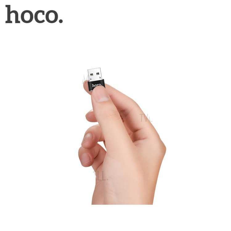 HOCO UA6 USB Type A to USB 2.0 Type C Adapter Converter Adaptor Konverter Mini Compatc Design 2.2 CM