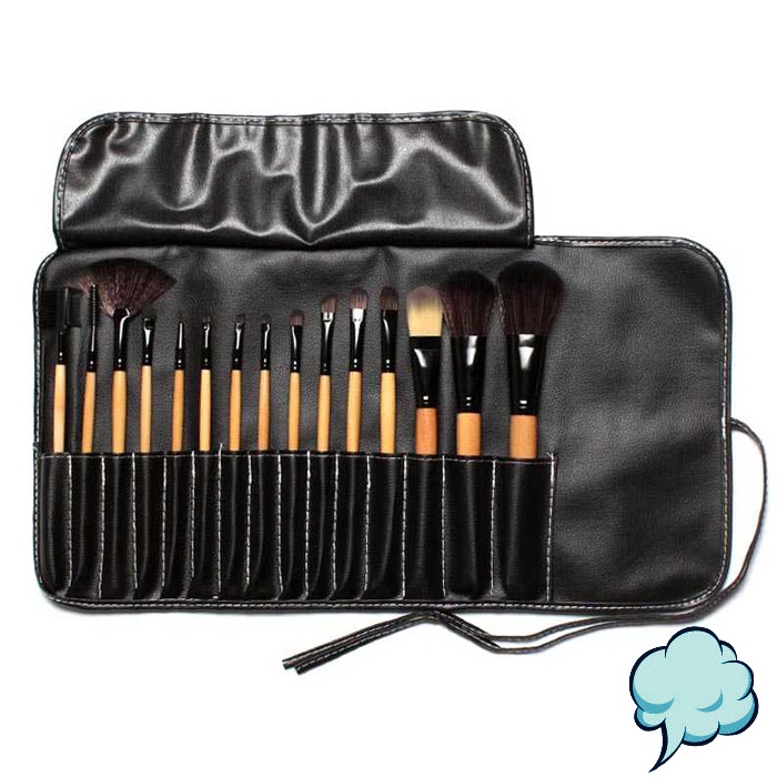 [COD] Set Kuas Make Up Profesional 15Pcs 32pcs 24pcs 20pcs Pouch Brush Makeup Tools Perlengkapan Kosmetik Aplikator MUA Blushon Powder Eyeshadow Lengkap Perlengkapan Premium Murah