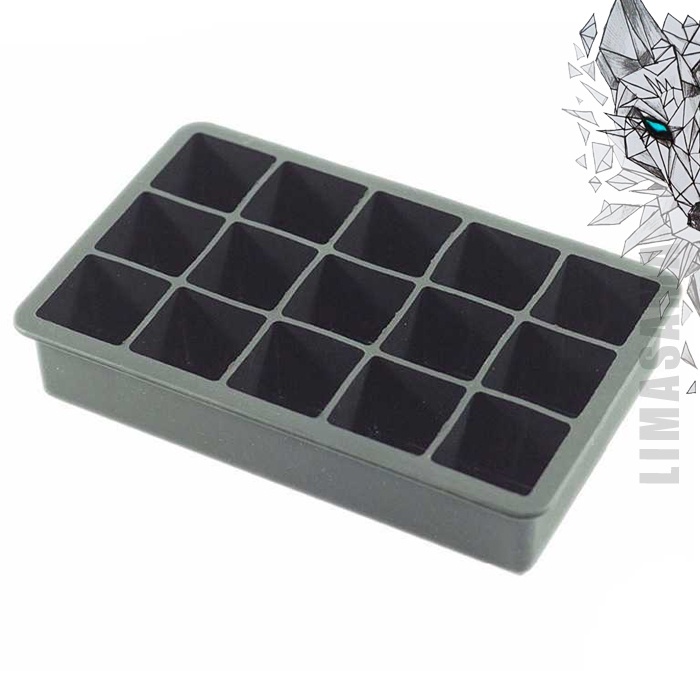 Cetakan Es Batu Model Cube Ice Freezer Kristal 160 Lubang 4 15 Hole Grid Silicon BPA Free Berkualitas Murah Cokelat Wadah Kulkas Tray Model Pentagon Model Skull Food Grade Silikon