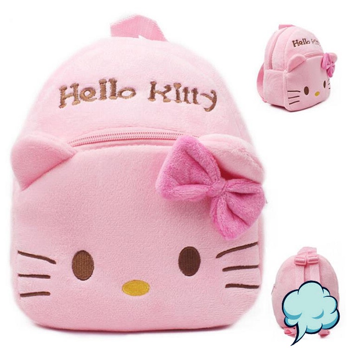 Cuifuli Tas Sekolah Anak Karakter Hello Kitty Cute Design Girl Kids Bag Cartoon Character Pink