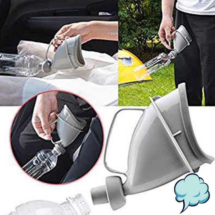 [COD] Urinator Travel Pispot Portable Emergency Toilet Pria Wanita Unisex Dewasa Silikon Silicone alat Bantu Kencing Corong Pipis Mobil Traveling Praktis