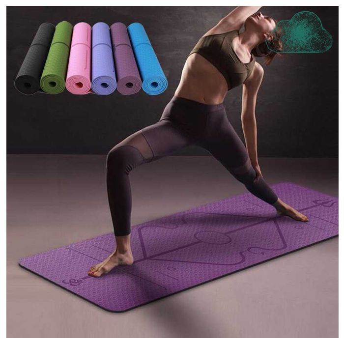 Karpet Pilates Yoga Pad Fitness Olahraga Senam Mat Anti Slip TPE 183 x 61 CM PROlite