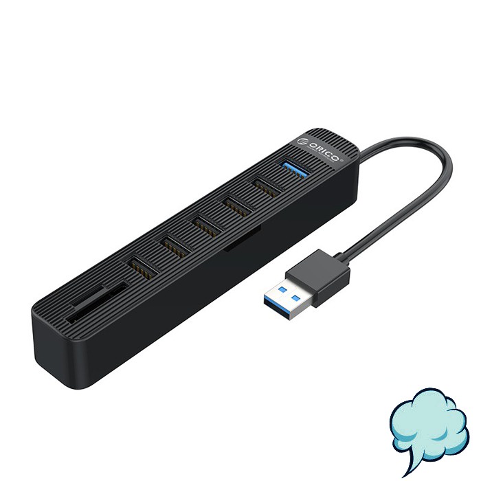 USB HUB ORICO - TWU32-6AST USB 3.0 6 Port 1 3.0 5 2.0 Card Reader Device