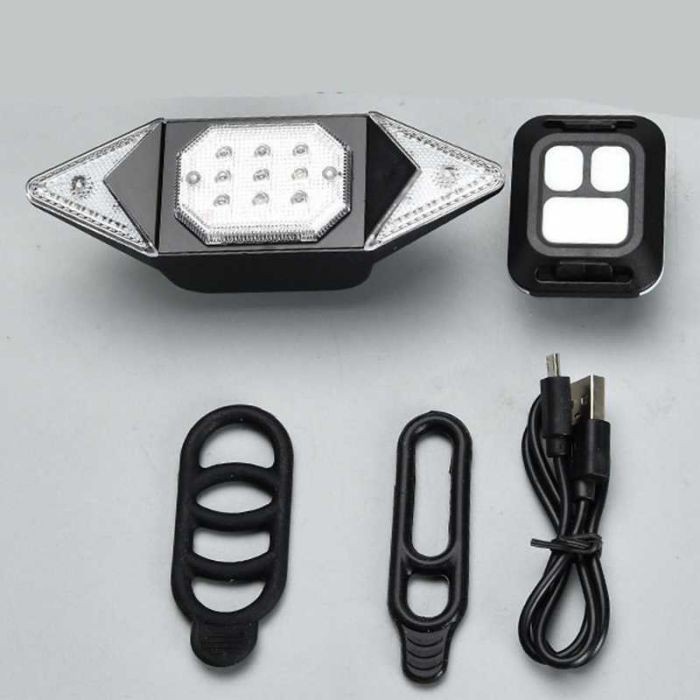 Zlate Backlamp Lampu Belakang Sepeda Lamp Aksesoris Light Automatic Direction Rechargeable