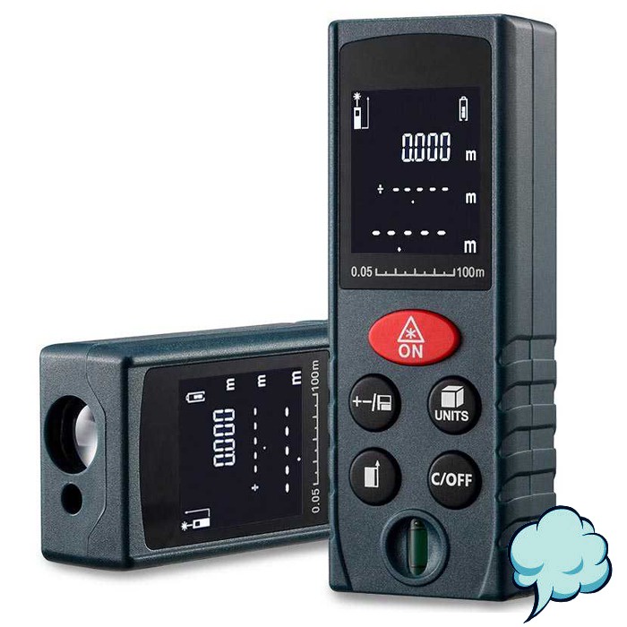 Pengukur Jarak Volume Area Laser Distance Meter KXL-D Layar Display Alat Ukur Laser Elektrik LCD