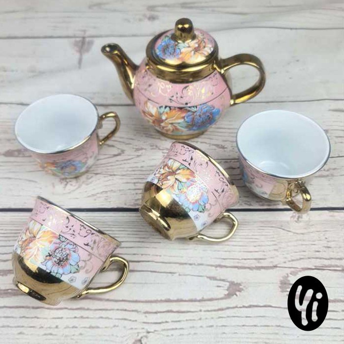 [COD] Cangkir Hias Keramik Kaca Bergagang Lucu Gelas Mug Lepek Tatakan Mini Gagang Piano Desain Erop