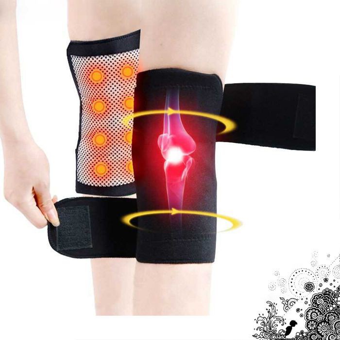 [COD] Sabuk Deker Kaki Therapy Magnet Pelindung Lutut Voli Bola Olahraga Terapi Magnetik Knee Pad Se