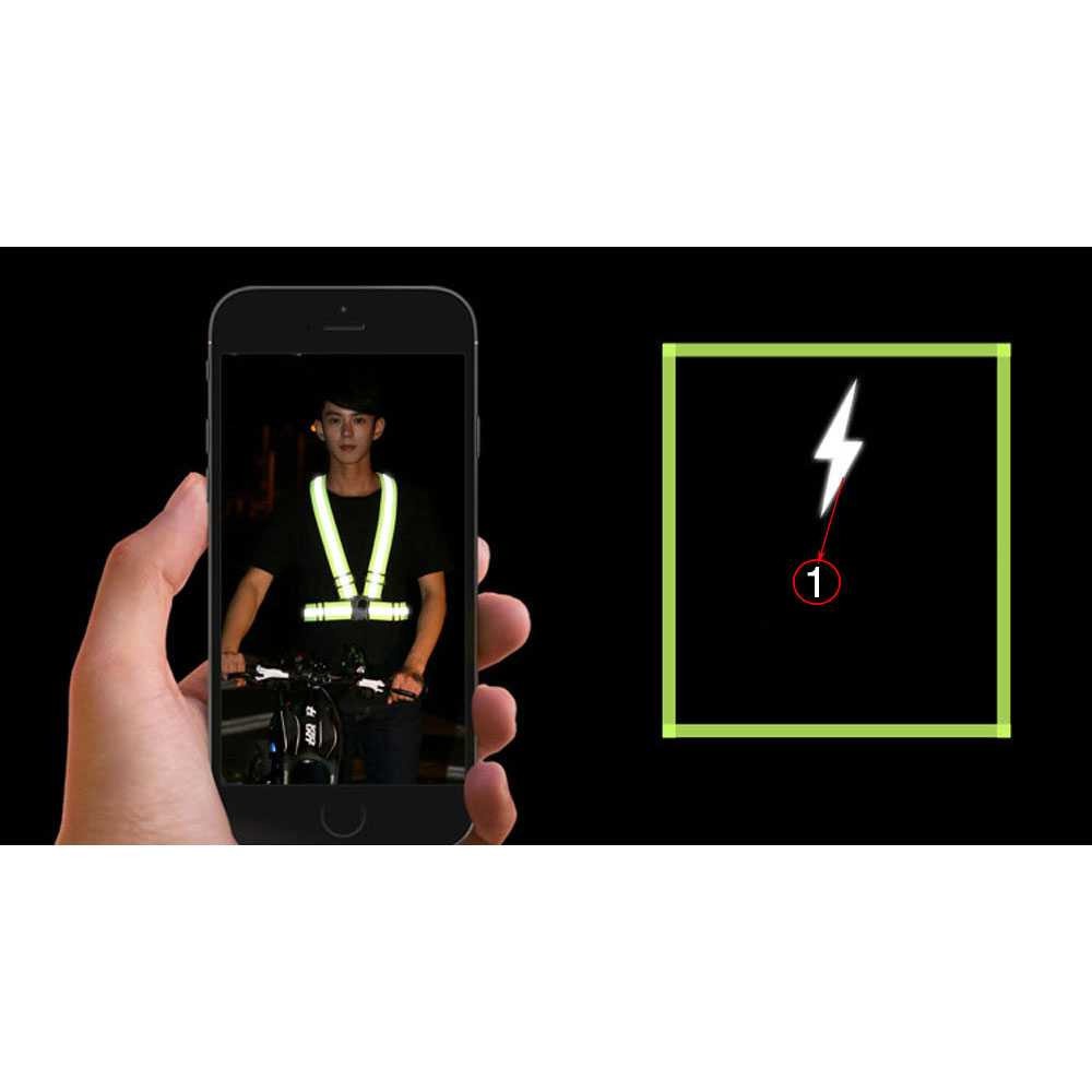 Rompi Sabuk Keselamatan Kerja Bekerja Dilengkapi Reflektif Cahaya Hijau Green Glow in The Dark Vest