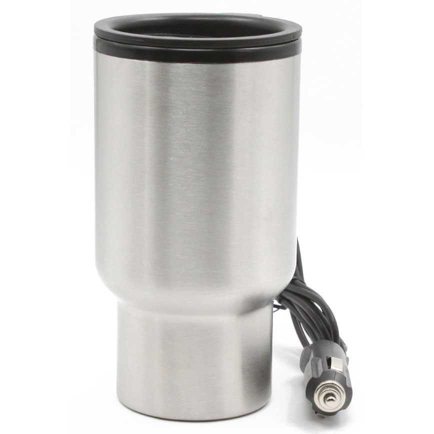 Gelas Insulasi Stainless Steel Dilengkapi Pemanas Cigerette Plug Mobil Portable 12V 450ML