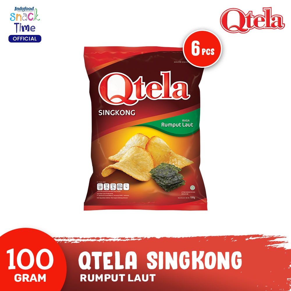 

Qtela Singkong Rumput Laut 100gr - 6 Pcs
