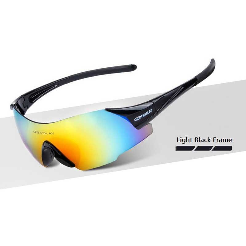 [COD] Kacamata Sepeda Polarized Pria Lensa Mercury Material PC Berkualitas Biker Lens Sunglasses Glasses Anti UV Silau Kaca Mata Outdoor Murah