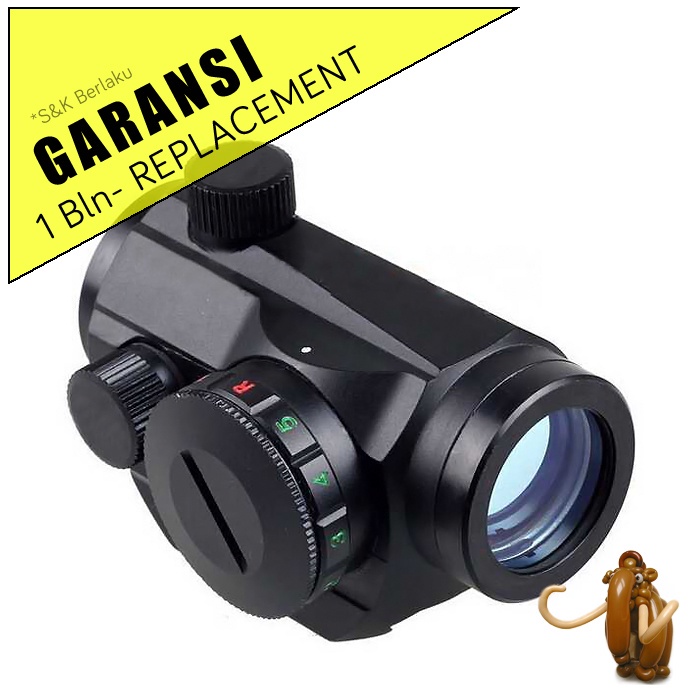 [COD] Teropong Senapan Angin Bedil Tembak Menembak Kekeran Holographic Red Green Dot Scope 20mm