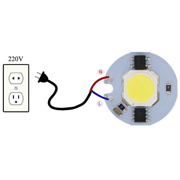 Chip Lampu SMD COB LED Epistar 220V Outdoor Indoor Lamp Decor Light Fireproof Waterproof Cool White