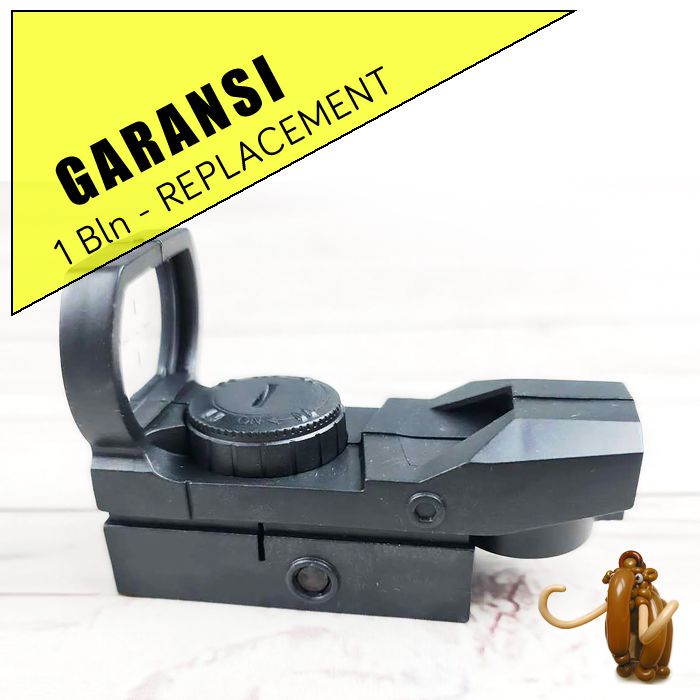 [COD] Teropong Senapan Angin - Kekeran Bedil Senapang Holographic Hijau Green Dot Scope 20mm Rail Mo