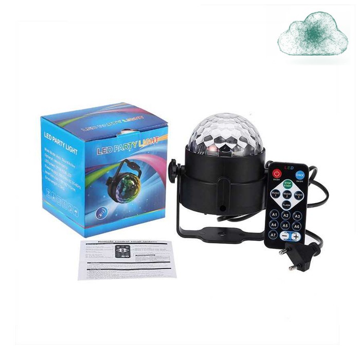 [COD] Proyektor Hias Crystal Magic Ball 7 Color LED Remote Control Lampu Disko Kecil Multiwarna Disco Lamp Crystal Light 20W Dekorasi Hiasan Pesta Dekor Hias Ulang Tahun Pernikahan Club party