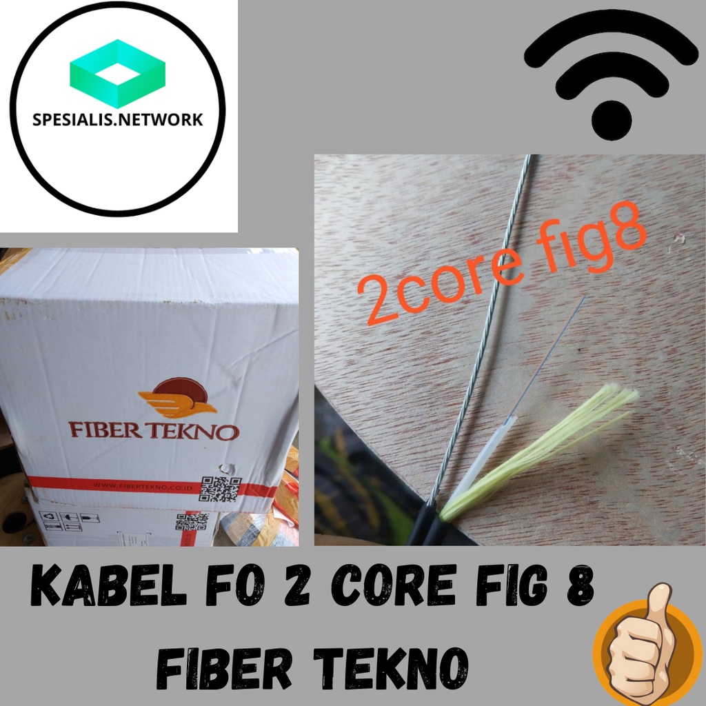 KABEL FO FIG8 2 CORE 1000M
