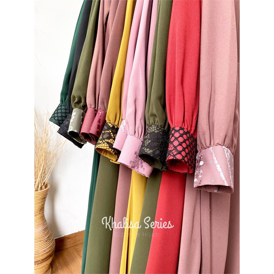 Gamis Khalisa Seruti by Elzamie Hijab sister brand Ummu Maryam Collections - Gamis Only - Gamis Leba