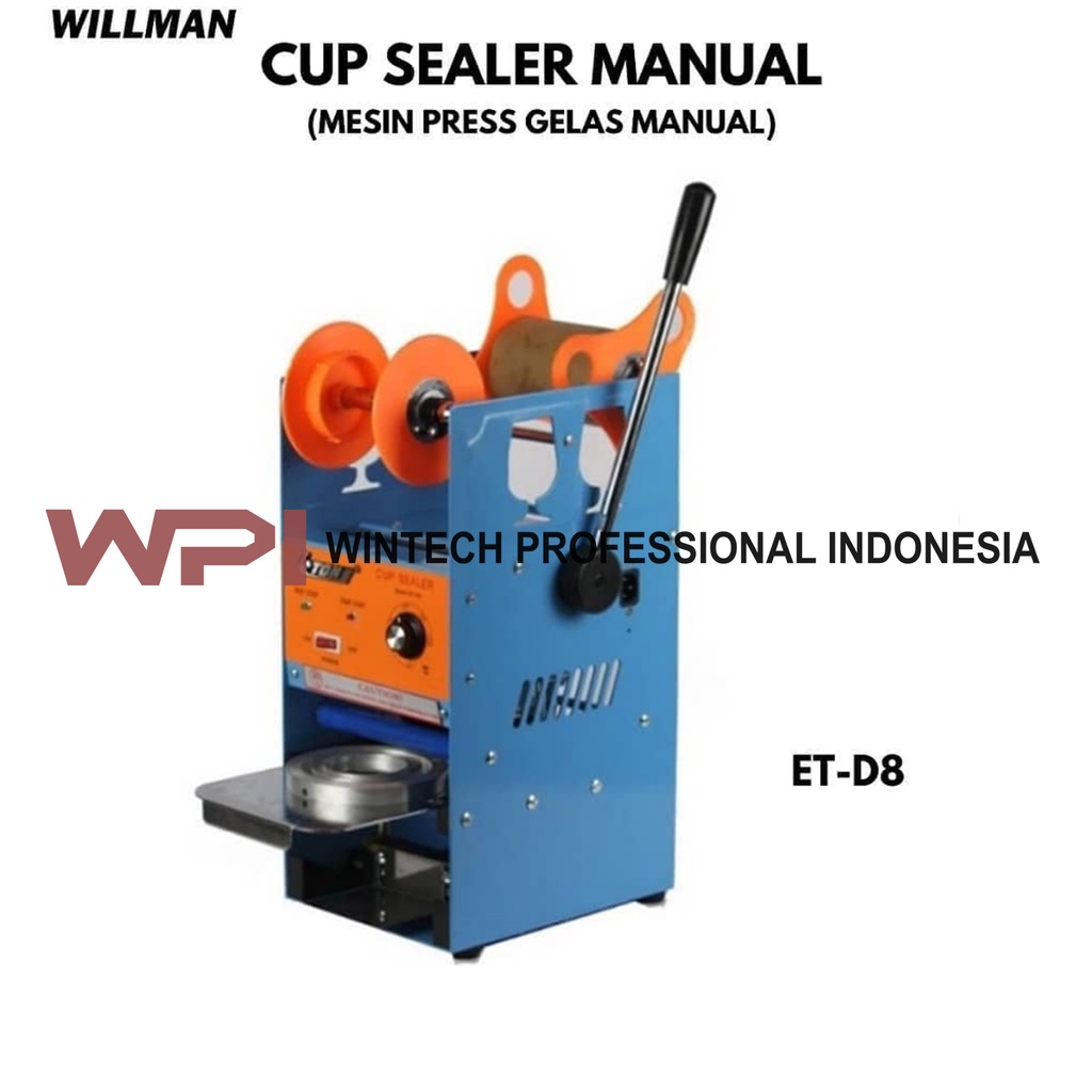 Eton ET-D8 Manual Cup Sealer Garansi Resmi - Mesin Penyegel Gelas Plastik - Mesin Press Gelas Bubble