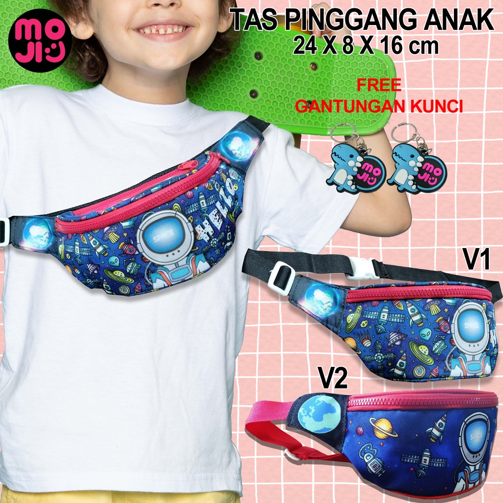 Tas Pinggang Anak Motif Astronot Tas karakter anak - Bumbag Anak usia 2-7 Tahun  - MOJI1