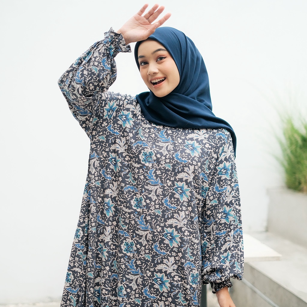 Kimmisha - Fatimah Dress | Long Dress Wanita | Dress Muslim Bahan Rayon & Airflow Adem