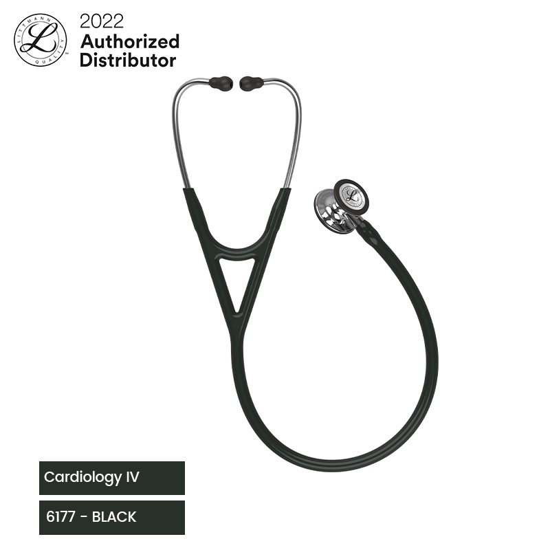 3M Littmann Cardiology IV Stethoscope / Stetoskop - BLACK MIRROR - 6177