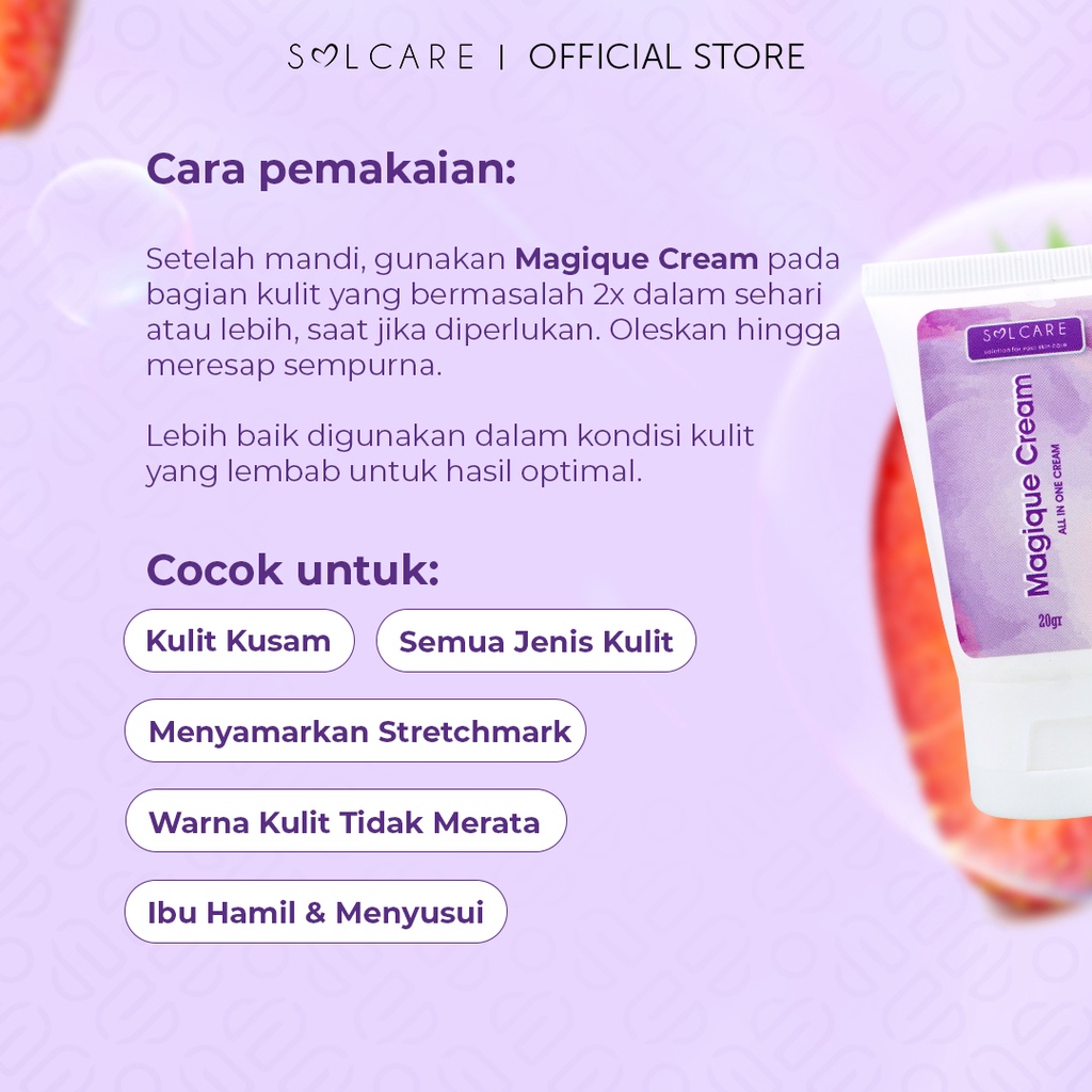 [COD] Solcare Megique Cream - Penghilang Stretchmark &amp; Pencerah Ketiak