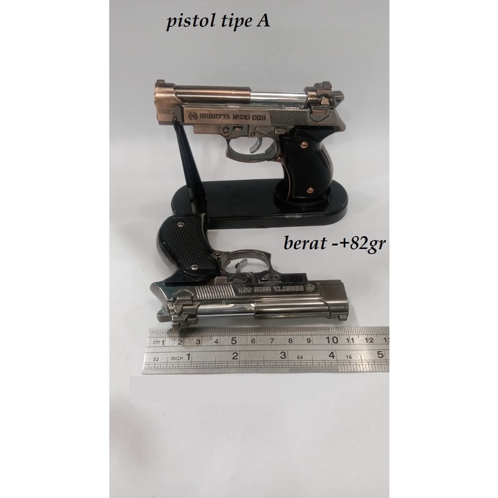 Korek Api Pistol Gas Bara Multifungsi Laser Senter Lighter