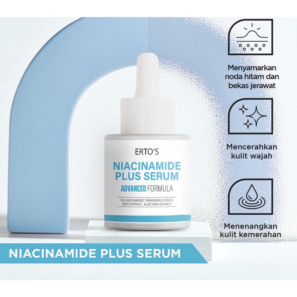 [ORI]  Serum Wajah Niacinamide Plus Serum Ampuh Mencerahkan Melembabkan Kulit Wajah dalam 9 Hari