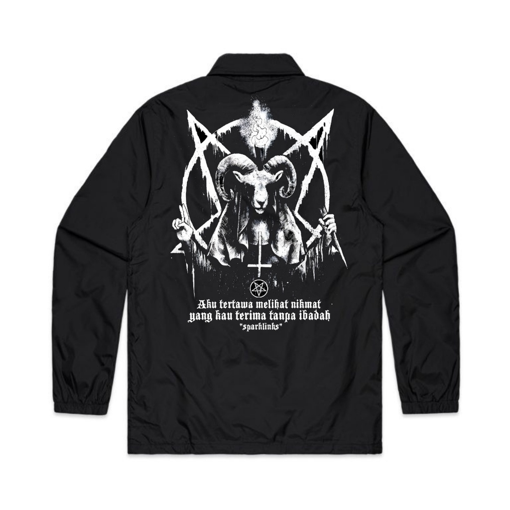 Sparklinks Coach Jacket Satanic Pendosa Hitam Keren