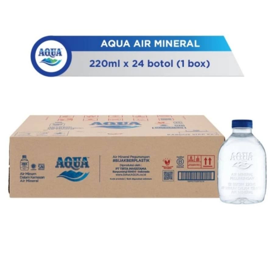 

AQUA 220 ML BOTOL - 1 DUS ISI 24