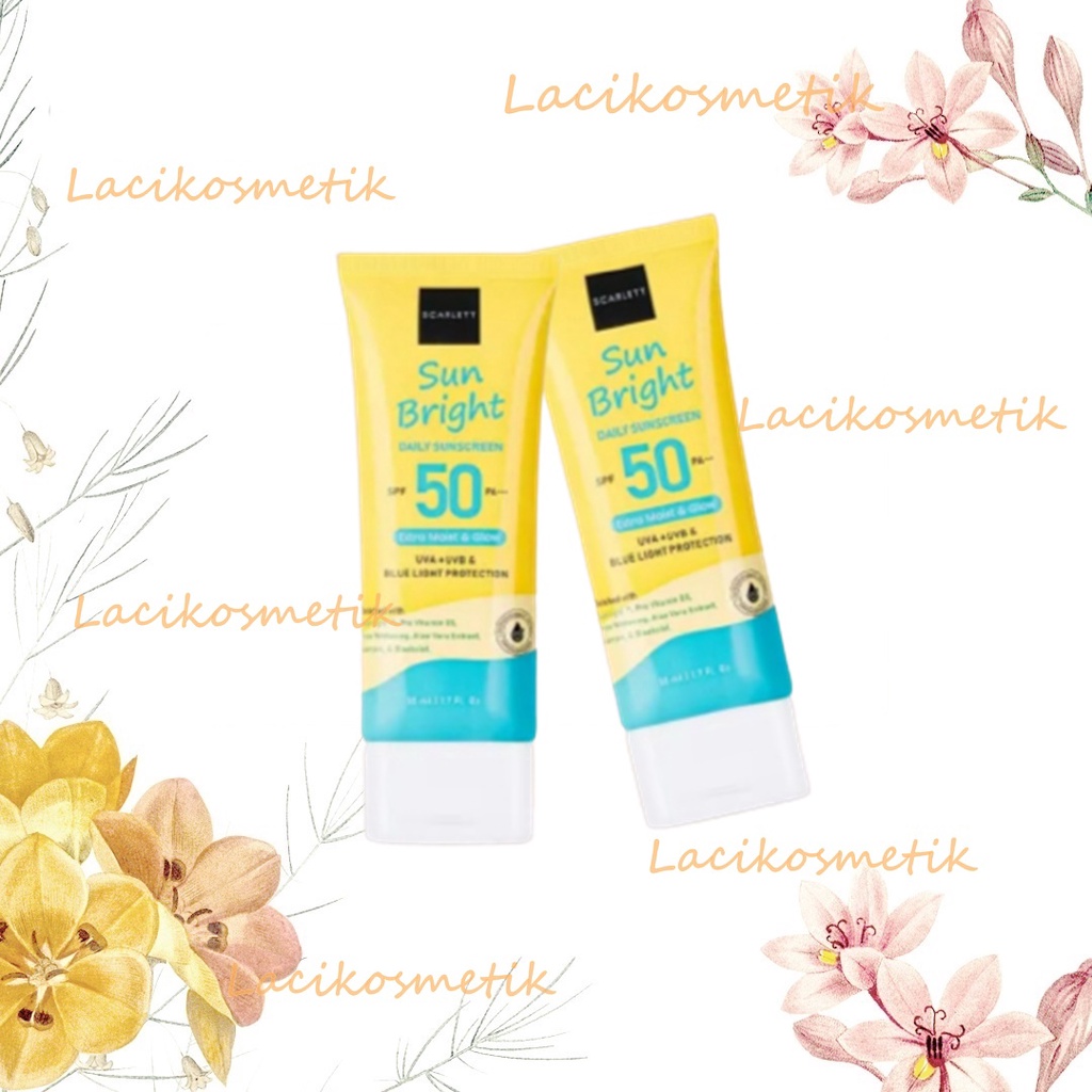 ✨LACIKOSME✨ SCARLETT WHITENING SUNSCREEN - SUN BRIGHT DAILY SPF50 PA++ SUNSCREEN